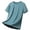 Green, variant on Zylarhe Mens Tshirt, Men Summer Ice Silk Cool Loose Fit Sports Short Sleeve Shirt for Navy XXXXXL