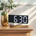 thumbnail image 2 of Unique Bargains 2 Pcs Small Digital Alarm Clock for Deep Sleepers White/Yellow, 2 of 6