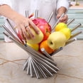 thumbnail image 3 of VALINK Stainless Steel Rotation Fruit Basket Draining Fruits Bowl Stand for Living Room, 3 of 6