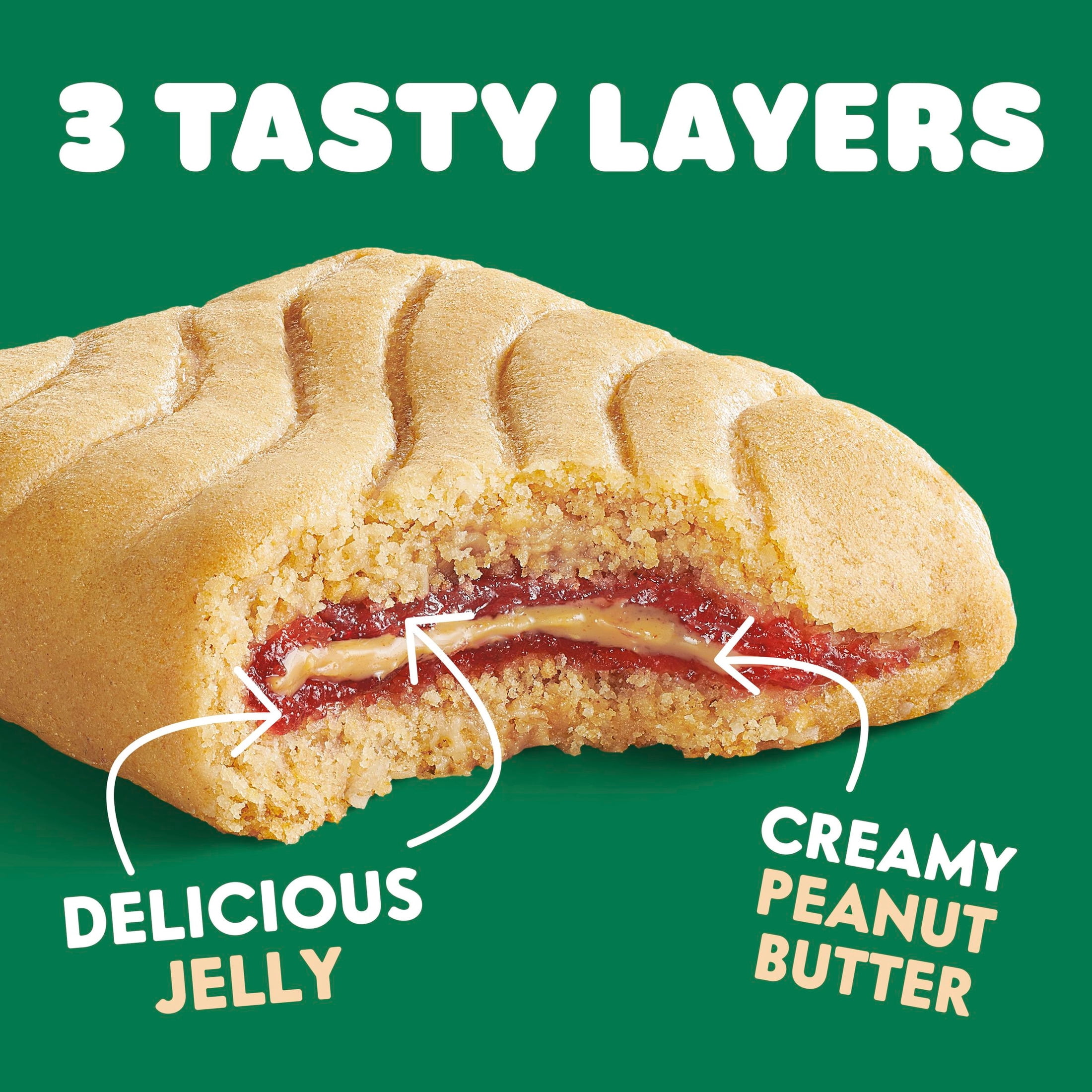 Nature Valley Soft Baked PB and J Bars, Peanut Butter and Strawberry, 10 Bars, 19.5 oz