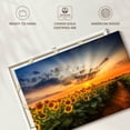 thumbnail image 6 of Elephant Stock Sunflower Field At Sunset The Secret Path Wall Art - Horizontal Canvas Wall Art - Living Room Wall Decor - Nature Canvas - Gray And Brown Decor By Melanie Viola - 12" x 8", 6 of 8