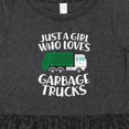thumbnail image 4 of Inktastic Just a Girl Who Loves Garbage Trucks Girls Toddler Dress, 4 of 5