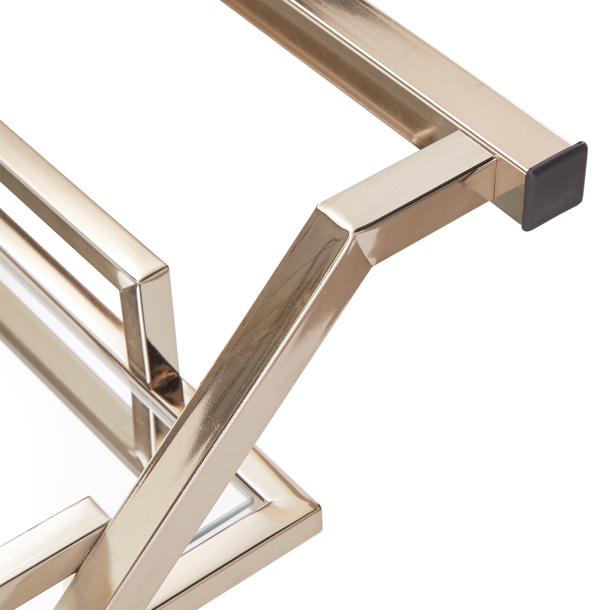 Weston Home Grosseto Champagne Gold Bar Cart