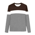 thumbnail image 4 of KyCheLot Boys Long Sleeve Tshirts Comfort Casual Color Block Crewneck Loose Lightweight Tees for School Daily 3-14 Years, 4 of 7
