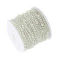 thumbnail image 4 of SUTENGDA Shaped Chain Spool Link Cable Chain DIY Making Accessories Twisted Chains for Craft DIY Jewelry Making Necklace Bracelet (2mm Silver), 4 of 10