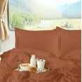 thumbnail image 3 of Clara Clark, RV/Short Size, Bed Sheets Set, Luxury Bedding Sheets Set, 4-Piece Bed Set, Deep Pockets Fitted Sheet 100% Soft Microfiber, Hypoallergenic Cool & Breathable, Rust Orange, 3 of 6