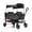 Gray, variant on 2-Seater Wagon Stroller with 5-Point Safety Harness, Adjustable Canopy, Push-Pull Handles, 7-Level Height Adjustment, Foldable Frame for Kids 6-36 Months