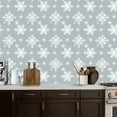 thumbnail image 5 of Peel and Stick Wallpaper Contact Paper Snowflakes Light gray elements Self Adhesive and Removable 17.7in x 118in, 5 of 8