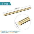 thumbnail image 2 of Uxcell 6mm Diameter 100mm Length Brass Solid Round Rod for DIY Craft 4 packs, 2 of 4