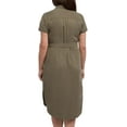 thumbnail image 2 of Teddi Rose 100% Tencel Button Down Dress Olive Green XXL, 2 of 3