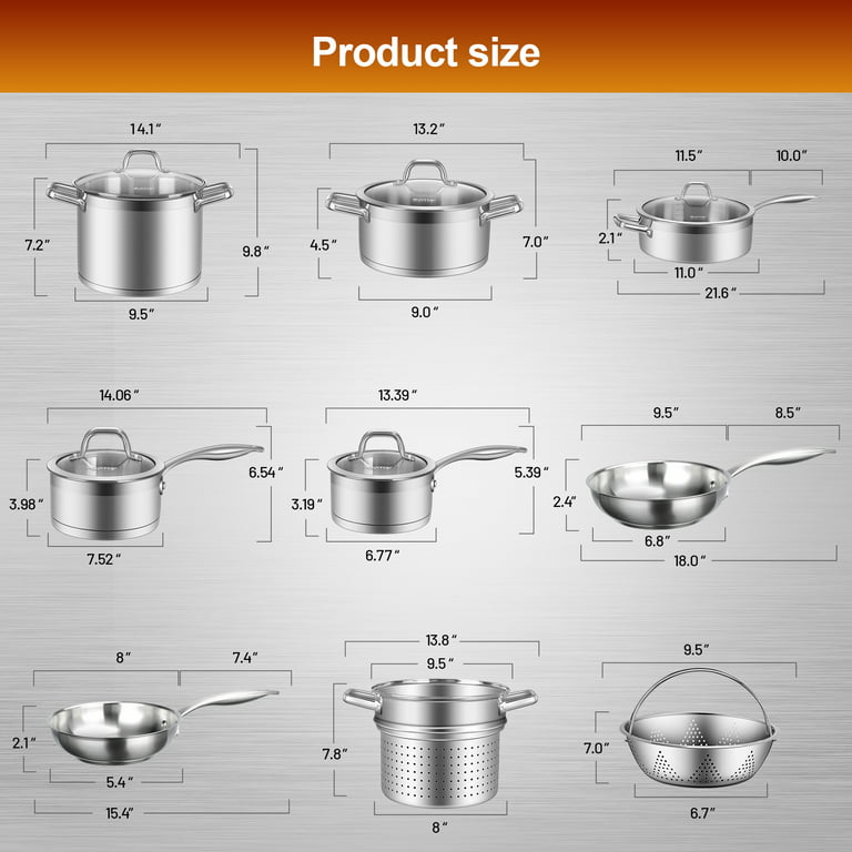 DUXTOP Duxtop Professional Stainless Steel Sauce Pan with Lid, Kitchen  Cookware, Induction Pot with Impact-bonded Base Technology, 2.5