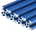 thumbnail image 1 of 2 Pcs t Slot 2020 Aluminum Extrusion Profile 450mm 17.7 inch, European Standard Anodized Black Extrusion Frame, 1 of 6