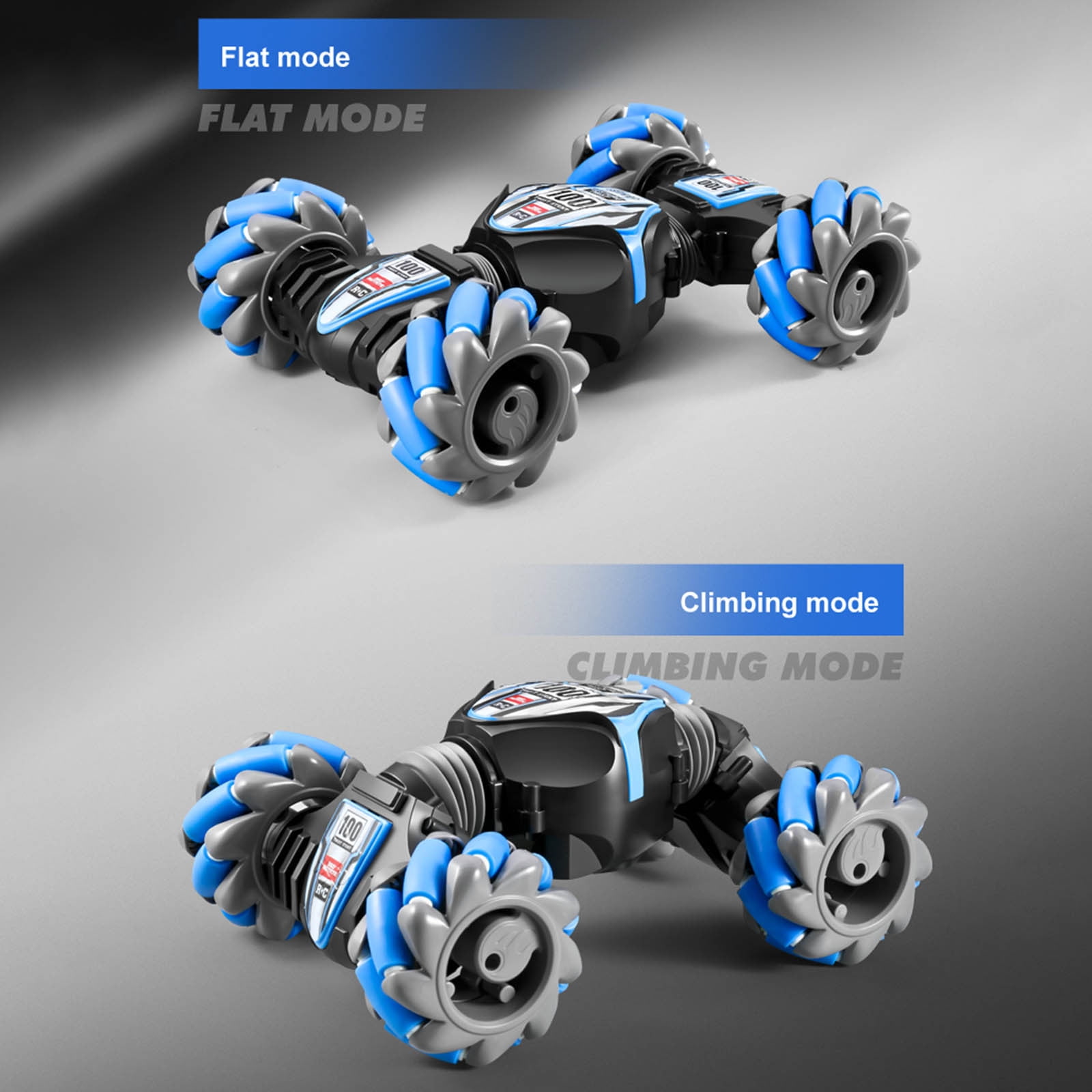 Viflosae Car Toy Useful Gifts Gesture Sensing RC Stunt Car with & Music + Tail Spray, Remote Control Gesture Sensor Toy Cars, Double Sided Rotating Off Road Vehicle 360° Flip, Toy Car