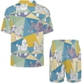 thumbnail image 4 of Sdmnsg-T Ensemble de Pyjama Coloré de Baseball Golf pour Femmes Shorts Ensemble Deux Pièces Manches Courtes, 4 of 8