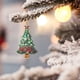 thumbnail image 4 of pstuiky Colgantes navideños múltiples de Papá Noel y árbol para el hogar, colgantes acrílicos para el interior del coche, 4 of 7