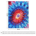 thumbnail image 2 of Colorful Swirls Tie-dye Print Blanket Warm Throw Blanket Soft Flannel Lightweight Throw Blankets Couch Bed Travel Bedding Room Decor for Kids Teens Adults, 2 of 7