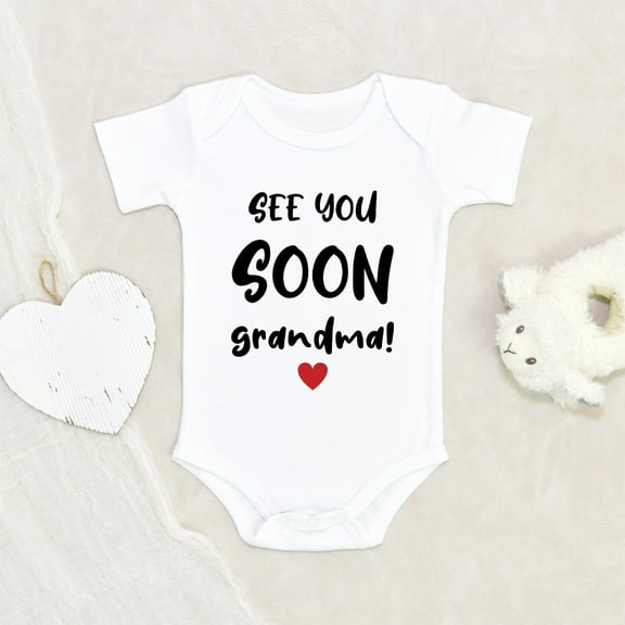 Newbabywishes - See Soonest Grandma Heart Baby Clothes for Boys and Girls - Adorable Baby Clothing