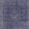 thumbnail image 1 of Ahgly Company Machine Washable Indoor Square Industrial Modern Purple Navy Blue Area Rugs, 7' Square, 1 of 1