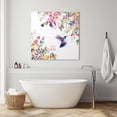 thumbnail image 3 of Botanical Flowers Wall Art Painting on Canvas, Watercolor Floral Bird Butterfly Canvas Art Home Prints Wall Art Framed Modern Artwork for Living Room Bedroom Wall Decor 12x12in, 3 of 9