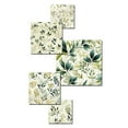 thumbnail image 3 of Designart "Leaves In Zen Tranquility" Plants Wall Art Set Of 5 - Green Bohemian For Bedroom Wall Art Set, 3 of 6