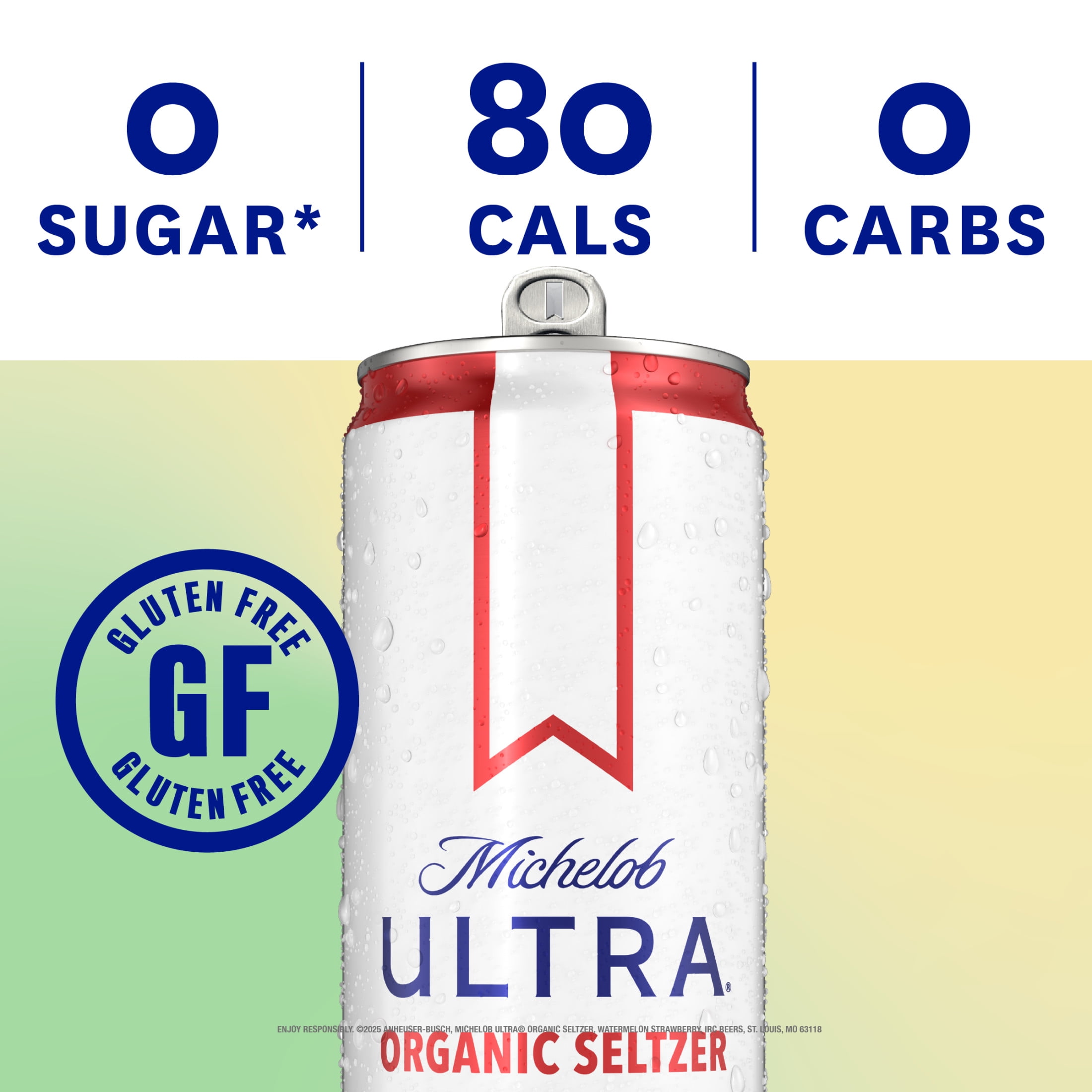 Michelob ULTRA Organic Hard Seltzer, Variety Pack, 12 Pack, 12 fl oz Slim Aluminum Cans 4% ABV