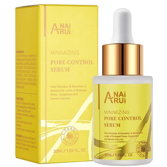 ANAiRUi Pore Minimizer Serum, Pore Minimizer for Face, Pore control,Minimizing, Shrinking, Tightening Pores, Refine Skin Texture 1 fl.oz