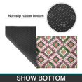 thumbnail image 6 of Pioneer Flower Floral Print Pattern Kitchen Rugs Sets Of 2, Anti Fatigue Non Slip Washable Floor Mats for Kitchen Sink Laundry, 17X30 Inch + 17X47 Inch, 6 of 6