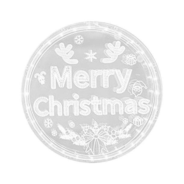 Adornos colgantes navideños, decoraciones navideñas, regalos navideños, luces LED navideñas de 24 cm de diámetro, decoración de interiores, luces para ventanas, tablero de luz.