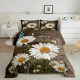 thumbnail image 2 of jejeloiu Cute Daisy Blossom Bedding Comforter Set,Rustic Flowers Twin Comforter Sets,Music Melody Bedding Set For Girls Kids,Breathable Home Decor,2-Piece, 2 of 8