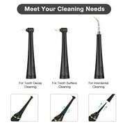 Electric Dental Calculus Remover, Tooth Cleaner Portable Sonic Tartar Plaque Stain Remover for Teeth Cleaning Tools Kit, Safe for Both Adult Kids (Black)