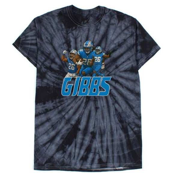 TIE-DYE Jahmyr Gibbs Collage Detroit Shirt T-Shirt