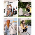 thumbnail image 2 of Mochila BJLFS blanca impermeable de 24 litros para mujeres y hombres de 0,5 kg, 2 of 9