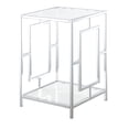 thumbnail image 1 of Convenience Concepts Table d'Appoint Carrée Chromée, 1 of 2