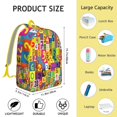 thumbnail image 5 of Colorful Math Numbers Pattern Backpack for School,Schoolbag with Adjustable Shoulder Straps & Padded Back,15.7"x11.8"x5.5", 5 of 5