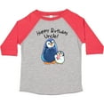 thumbnail image 3 of Inktastic Happy Birthday, Uncle- Cute Penguins Boys or Girls Toddler T-Shirt, 3 of 5