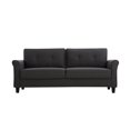 thumbnail image 4 of Lifestyle Solutions Hayward Sofa Upholstered Fabric Rolled Arms, Heather Grey, 4 of 5