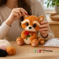 thumbnail image 6 of Crochetta Crochet Kit for Beginners - Crochet Starter Kit, Crochet Raccoon Doll DIY Kit, Learn to Crochet Kits for Adults, DIY Knitting Supplies, Rose‑Holding Raccoon(Orange), 6 of 6