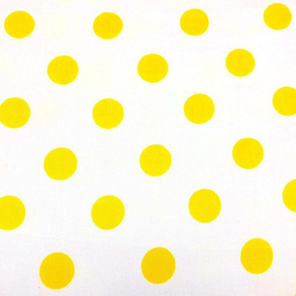 Polka Dot Printed Large White Background 100% Cotton Printed Fabric 43/44
