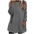 thumbnail image 2 of Neewe Womens Sweaters Long Sleeve Shirts Crewneck Sweatshirts Loose Casual Tunic Tops, 2 of 6