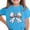 Blue, variant on Girls Easter T-shirt Bow knot Printed Short Sleeve Round Neck Tops Cute Summer Tees Size 3-15 Years