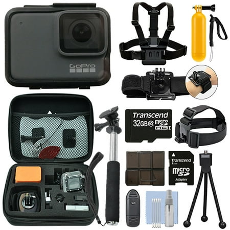 GoPro HERO7 Silver 10 MP Waterproof 4K Camera Camcorder + 32GB Action