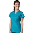 thumbnail image 1 of EON Haut de Blouse Médicale Col en V Uni pour Femmes COOLMAX, 1 of 2