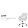 thumbnail image 2 of Madrid Home and Office Upholstered Mid-Back Chair in Black Leather, 2 of 9
