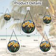 thumbnail image 6 of Stained Glass Window Hanging - Yellow Daffodils Suncatcher for Door Garden Home Flower Sun Catchers Decoration Christmas Mother's Day Birthday Gifts for Women Men Mom Nana Friend, 6 of 6