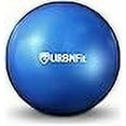 thumbnail image 3 of URBNFit Small Exercise Ball - 9-inch Mini Pilates Ball with Fitness Guide for Yoga, Barre, Physical Therapy, Stretching & Core Stability Workout- Blue, 3 of 4