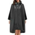 thumbnail image 2 of MSJUHEG Umbrella Rain Jacket Umbrella Windproof Unisex Fashion Rain Jacket Coat Hooded Raincoat For Adults Teens With Pockets Rain Jacket Womens Waterproof With Hood Black One Size, 2 of 8