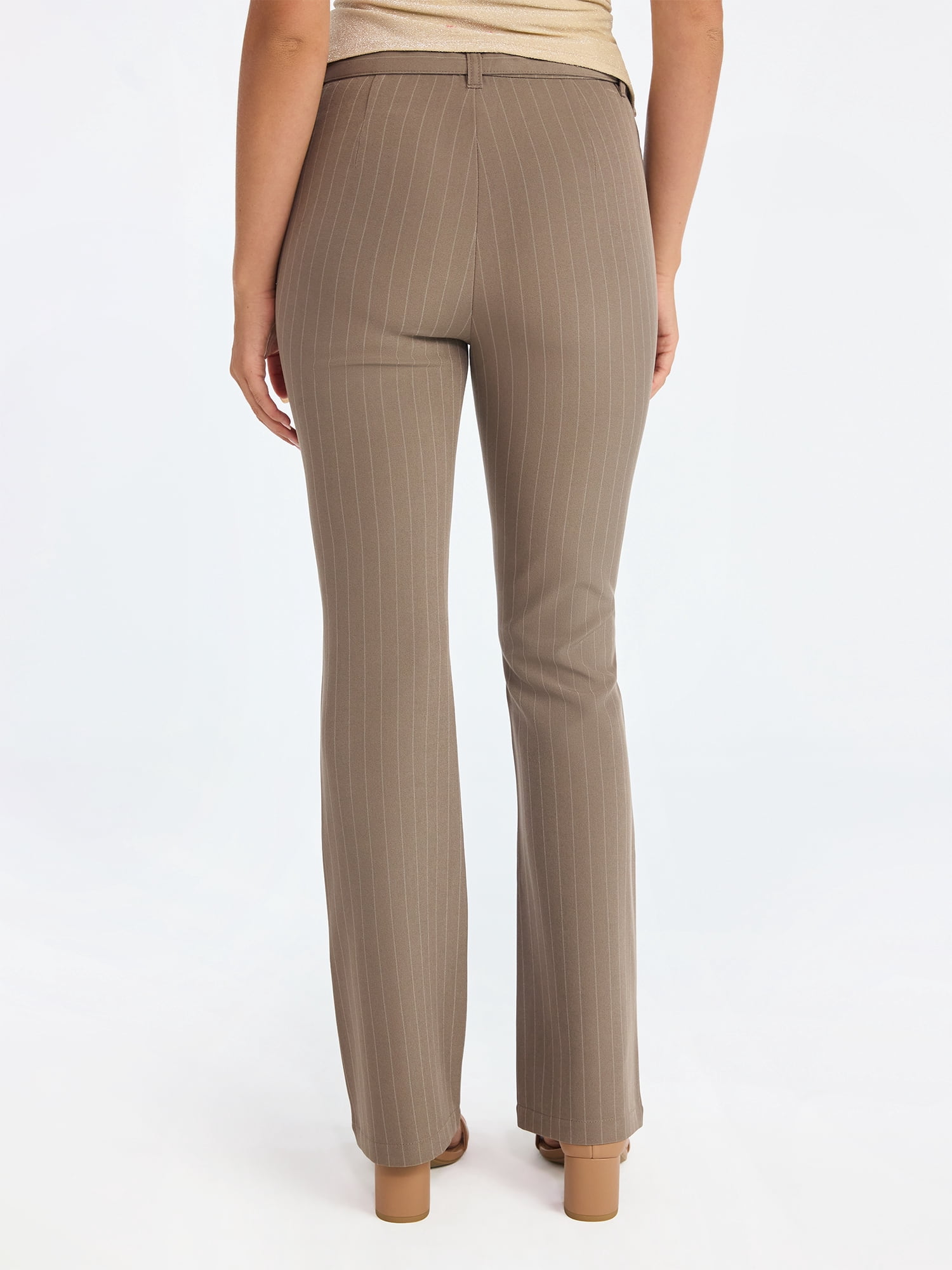 No Boundaries Bootcut Belted Trousers, 31" Inseam, Women's