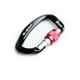 thumbnail image 2 of Mosquetón de seguridad Equipo de escalada resistente Accesorios de bloqueo con forma de deporte en forma de D Hebilla protectora para proteger cuerpo negro + rojo Advancent  OD019570-01, 2 of 6