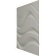 thumbnail image 4 of Ekena Millwork 19 5/8"W x 19 5/8"H Wave EnduraWall Decorative 3D Wall Panel, Textured Metallic Silver (12-Pack for 32.04 Sq. Ft.), 4 of 6