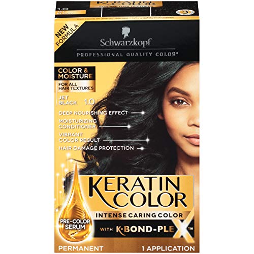 Coloration Professionnelle SCHWARZKOPF Pro Color - Nuance 1-0 Noir | Anti-Casse, Hydratante